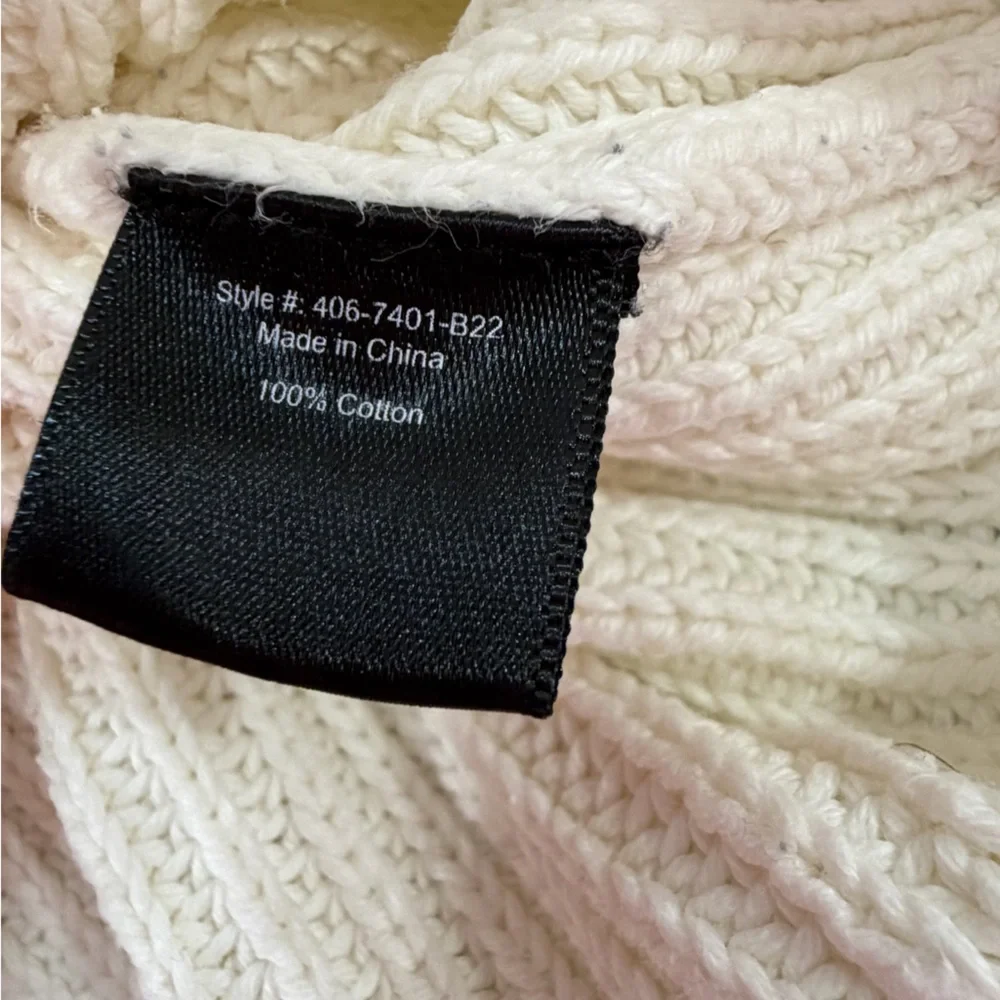 Jenni Kayne Women’s Cotton Fisherman Sweater Size Small - Picture 6 of 8